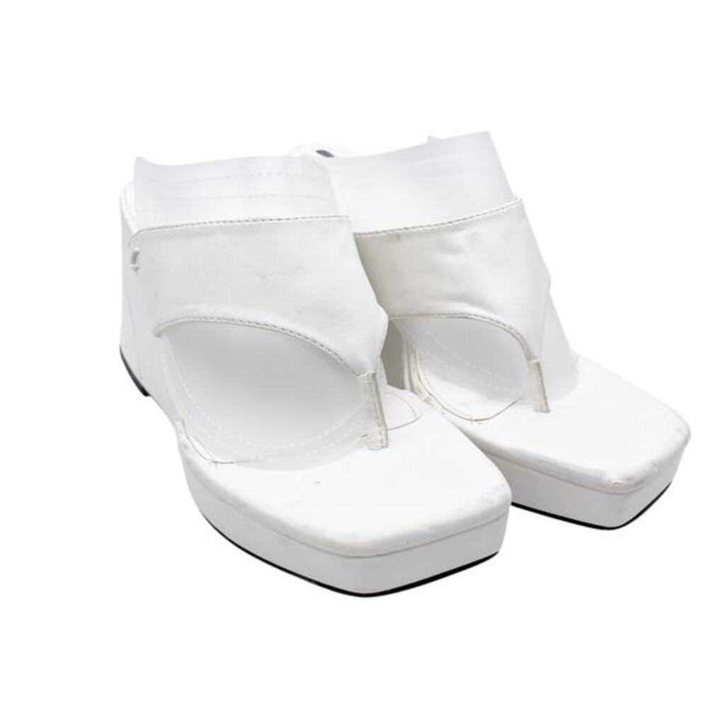 Sam Edelman Women's Moira Wedge‎ Thong Heel Platform Sandal White Size 8.5M